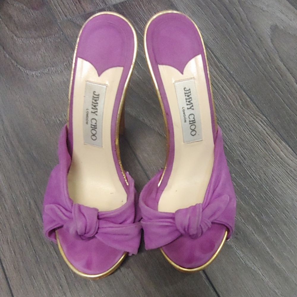 Cool Jimmy Choo wooden heels size 38